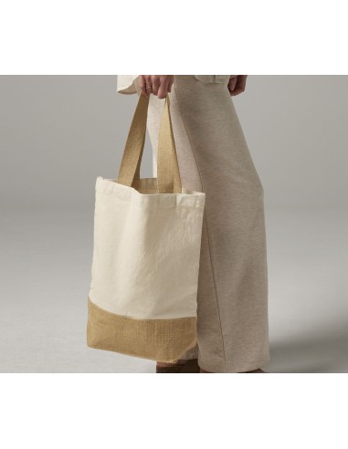 W-W450-Jute Base Canvas Shopper